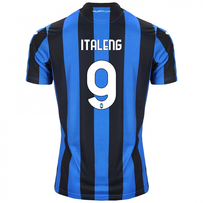 Herren Jonathan Italeng #9 Blau Schwarz Heimtrikot Trikot 2024/25 T-Shirt