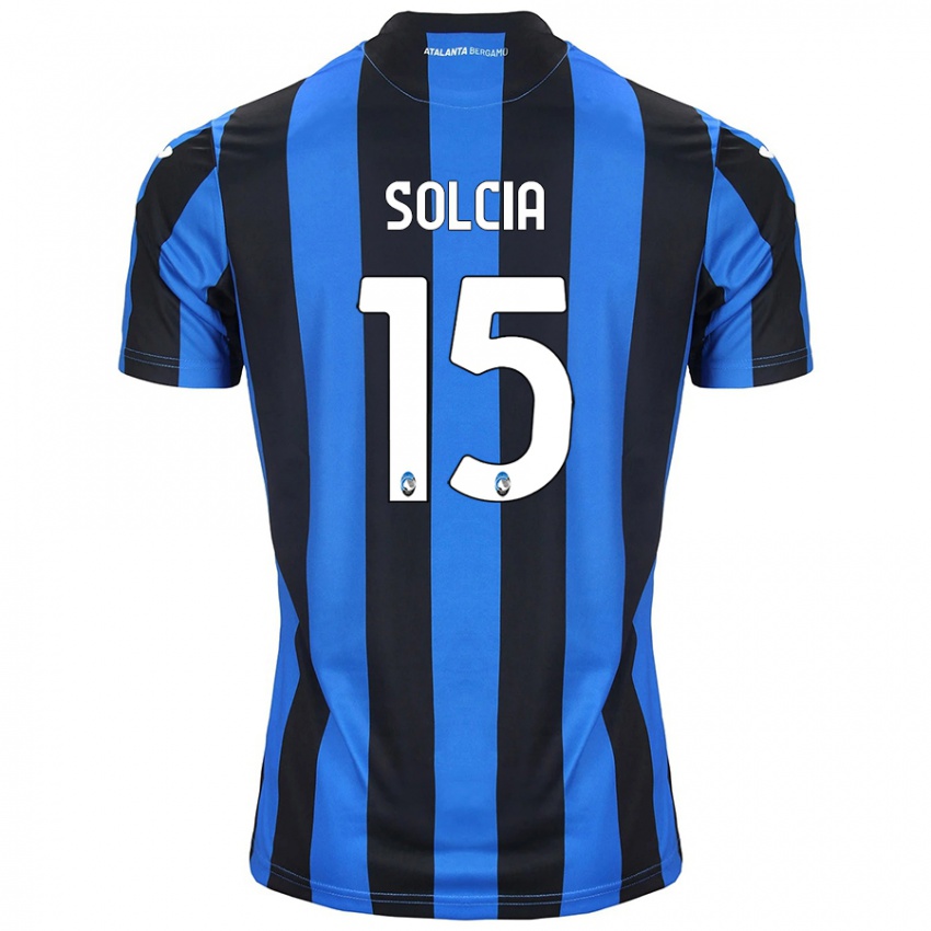 Herren Daniele Solcia #15 Blau Schwarz Heimtrikot Trikot 2024/25 T-Shirt