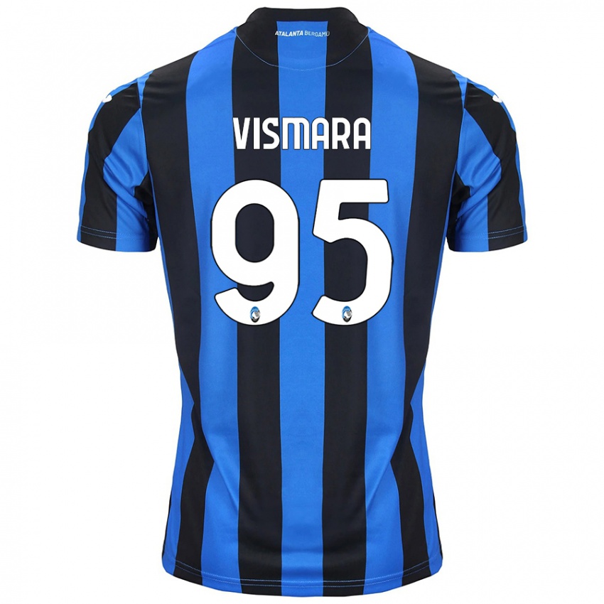 Herren Paolo Vismara #95 Blau Schwarz Heimtrikot Trikot 2024/25 T-Shirt