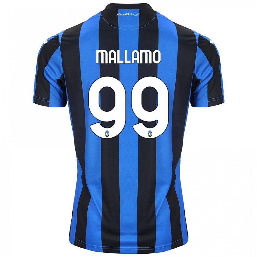 Herren Alessandro Mallamo #99 Blau Schwarz Heimtrikot Trikot 2024/25 T-Shirt