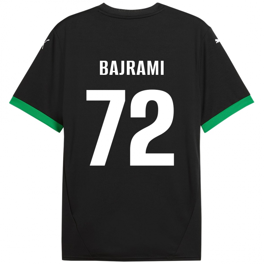 Herren Nedim Bajrami #72 Schwarz Dunkelgrün Heimtrikot Trikot 2024/25 T-Shirt