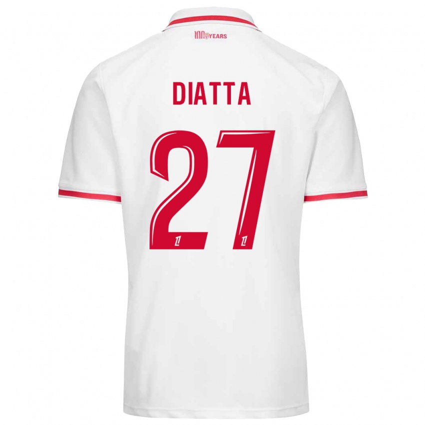 Herren Krépin Diatta #27 Weiß Rot Heimtrikot Trikot 2024/25 T-Shirt