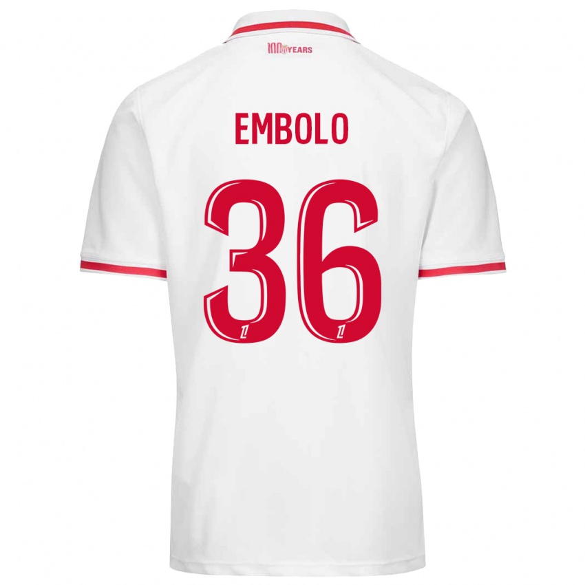 Herren Breel Embolo #36 Weiß Rot Heimtrikot Trikot 2024/25 T-Shirt