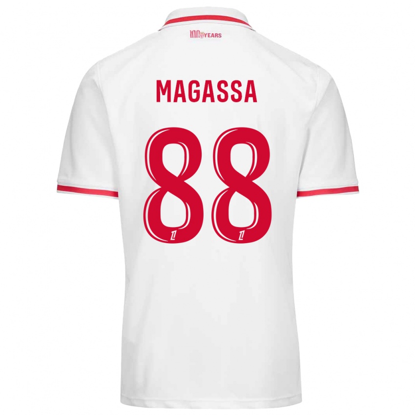 Herren Soungoutou Magassa #88 Weiß Rot Heimtrikot Trikot 2024/25 T-Shirt