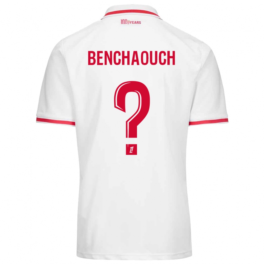 Herren Yanis Benchaouch #0 Weiß Rot Heimtrikot Trikot 2024/25 T-Shirt