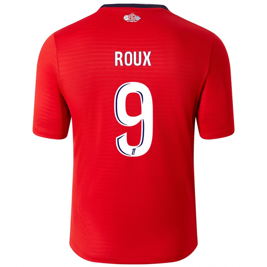 Herren Danielle Roux #9 Rot Weiß Heimtrikot Trikot 2024/25 T-Shirt