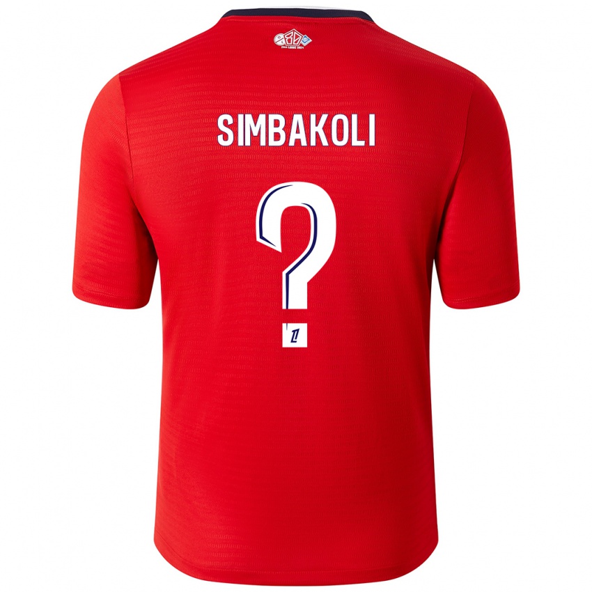 Herren Mamadou Simbakoli #0 Rot Weiß Heimtrikot Trikot 2024/25 T-Shirt