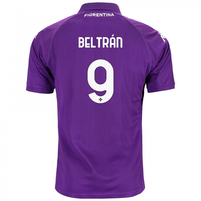 Herren Lucas Beltrán #9 Violett Heimtrikot Trikot 2024/25 T-Shirt