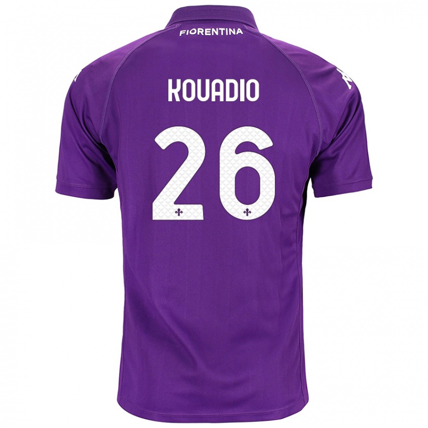 Herren Eddy Kouadio #26 Violett Heimtrikot Trikot 2024/25 T-Shirt