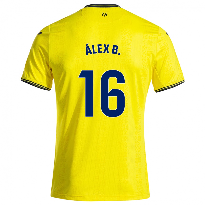 Herren Álex Baena #16 Gelb Schwarz Heimtrikot Trikot 2024/25 T-Shirt