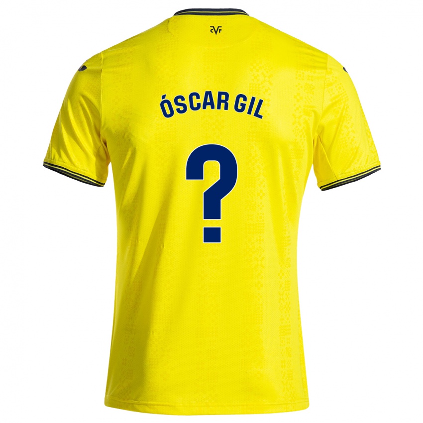 Herren Óscar Gil #0 Gelb Schwarz Heimtrikot Trikot 2024/25 T-Shirt