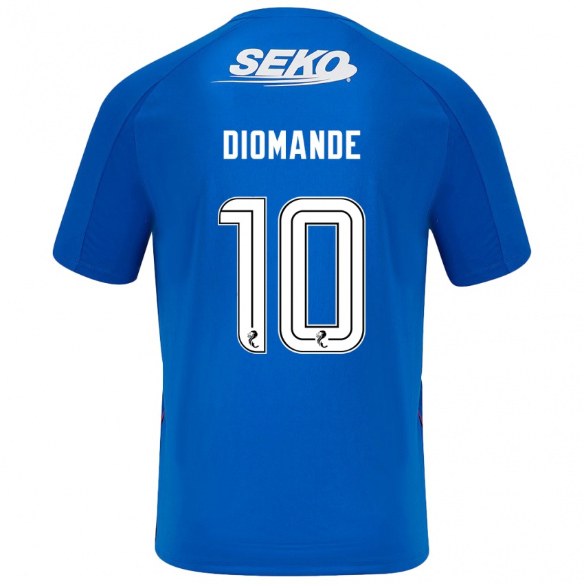 Herren Mohamed Diomandé #10 Dunkelblau Heimtrikot Trikot 2024/25 T-Shirt