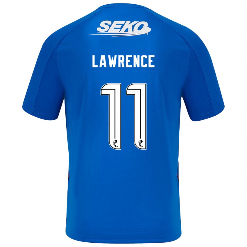 Herren Tom Lawrence #11 Dunkelblau Heimtrikot Trikot 2024/25 T-Shirt