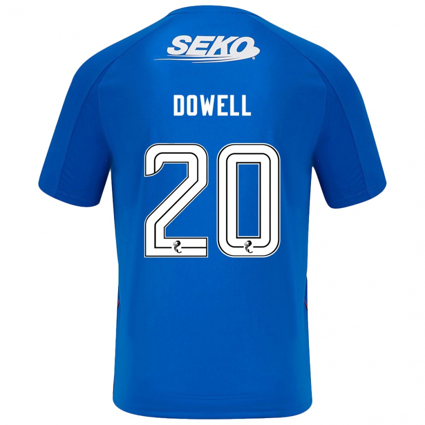 Herren Kieran Dowell #20 Dunkelblau Heimtrikot Trikot 2024/25 T-Shirt