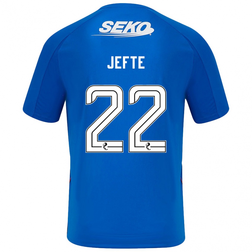 Herren Jefté #22 Dunkelblau Heimtrikot Trikot 2024/25 T-Shirt