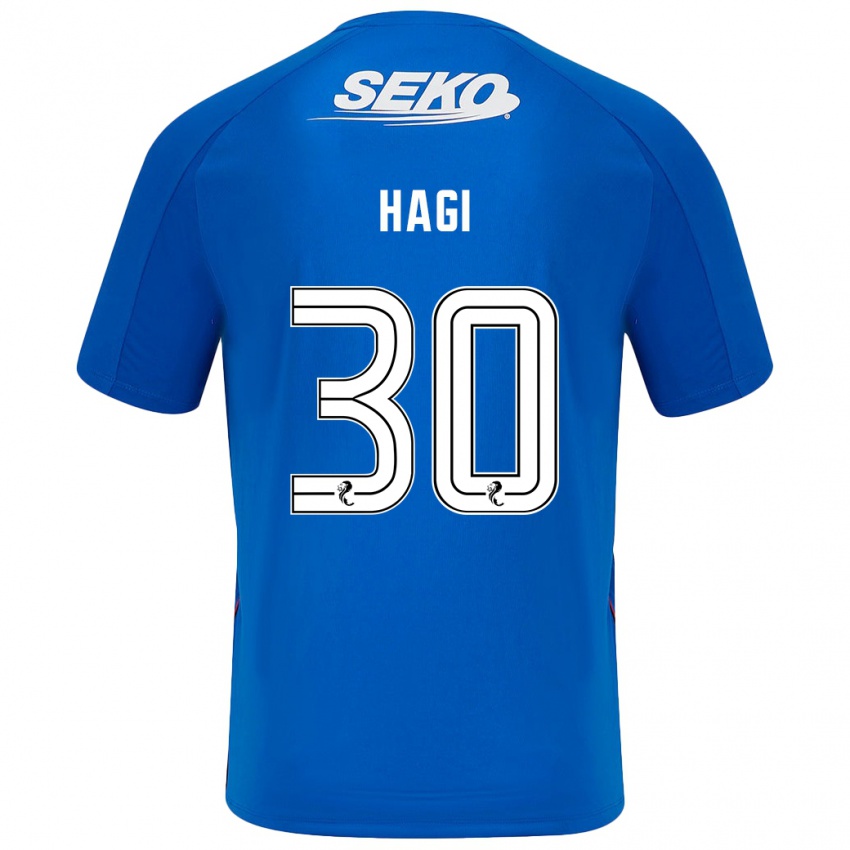 Herren Ianis Hagi #30 Dunkelblau Heimtrikot Trikot 2024/25 T-Shirt