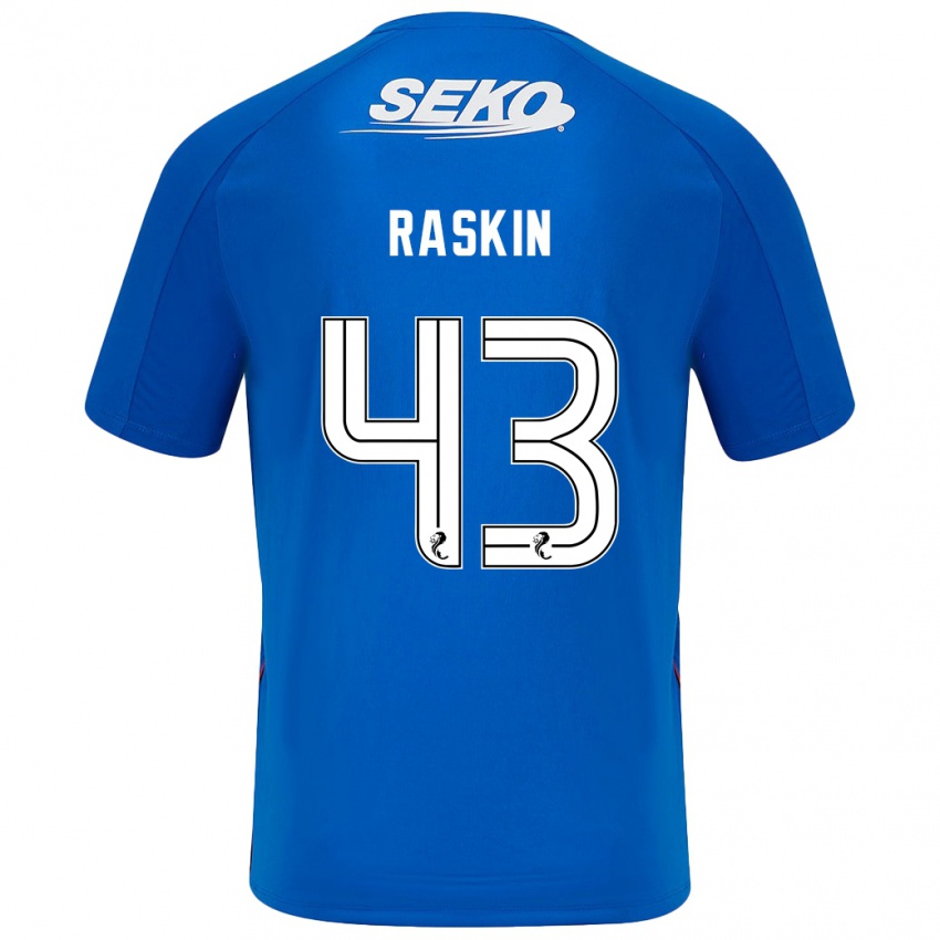 Herren Nicolas Raskin #43 Dunkelblau Heimtrikot Trikot 2024/25 T-Shirt