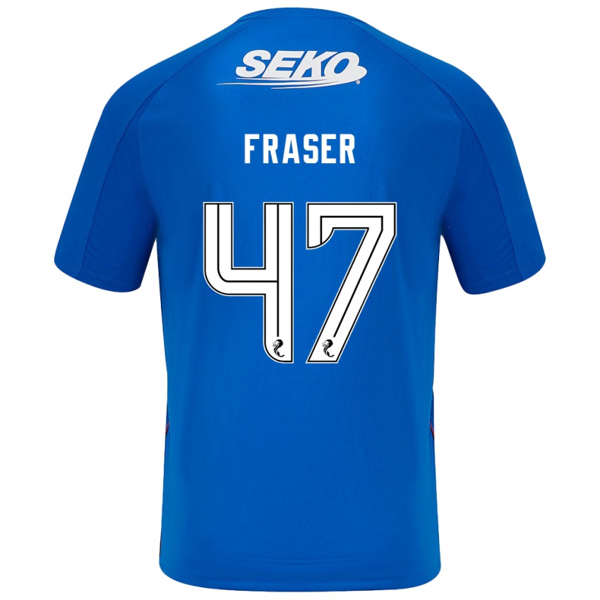 Herren Robbie Fraser #47 Dunkelblau Heimtrikot Trikot 2024/25 T-Shirt