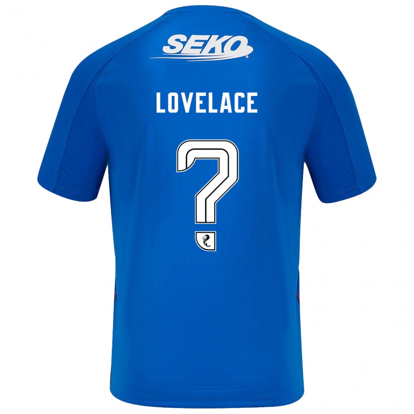 Herren Zak Lovelace #0 Dunkelblau Heimtrikot Trikot 2024/25 T-Shirt