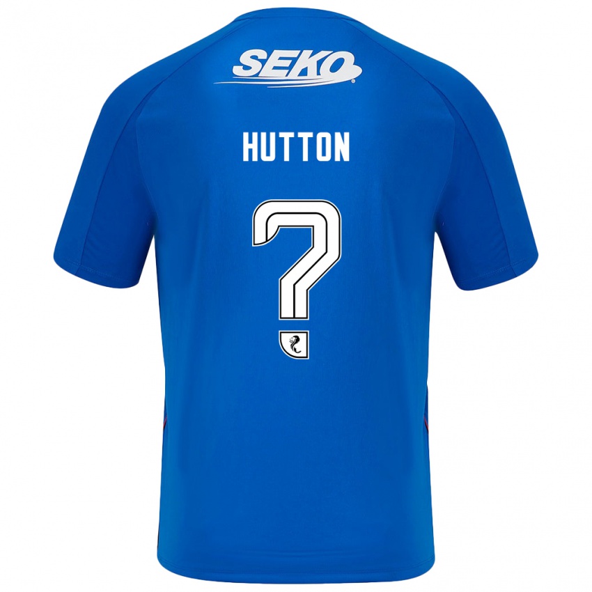 Herren Zander Hutton #0 Dunkelblau Heimtrikot Trikot 2024/25 T-Shirt