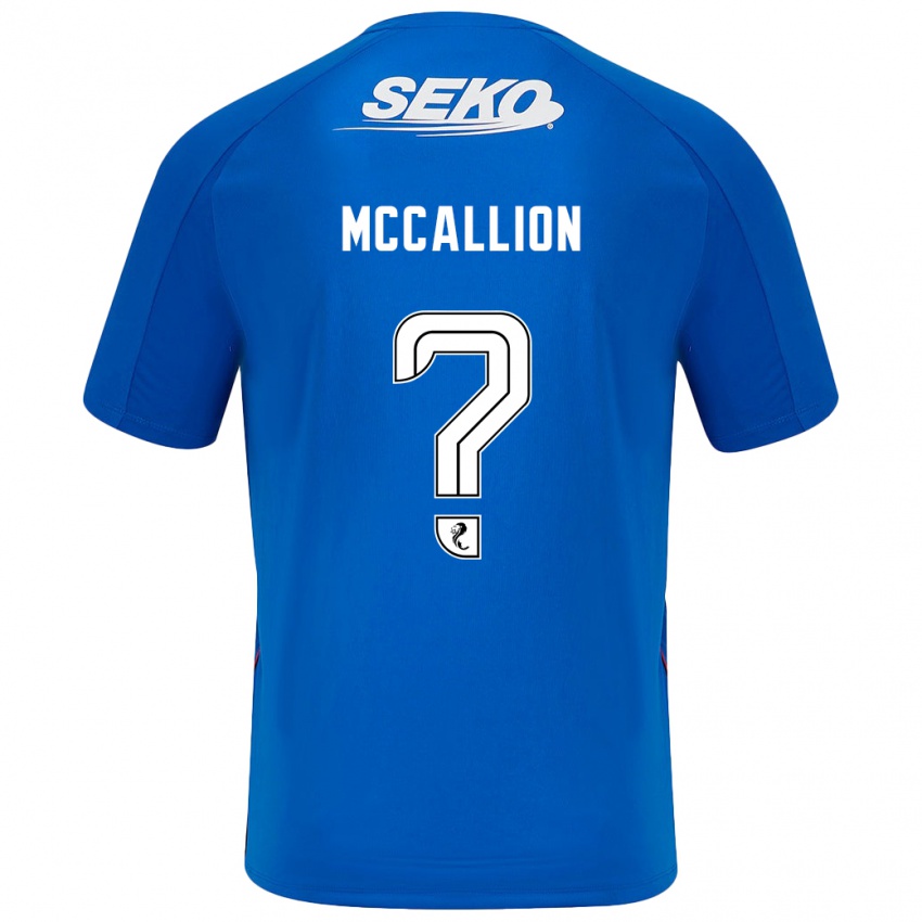 Herren Aiden Mccallion #0 Dunkelblau Heimtrikot Trikot 2024/25 T-Shirt