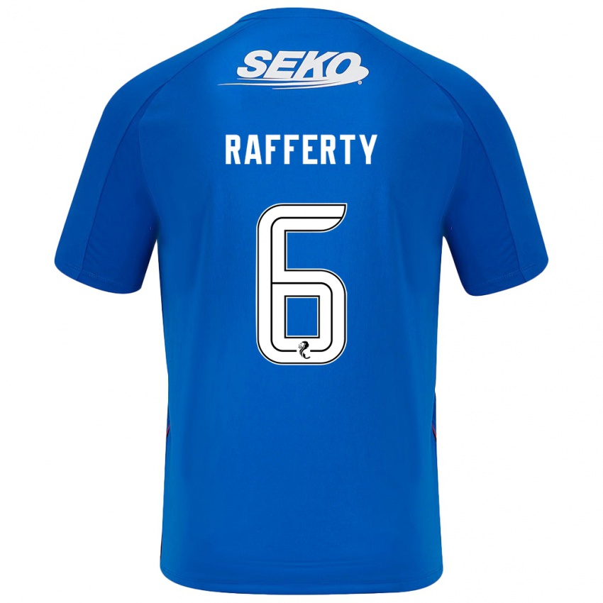 Herren Laura Rafferty #6 Dunkelblau Heimtrikot Trikot 2024/25 T-Shirt