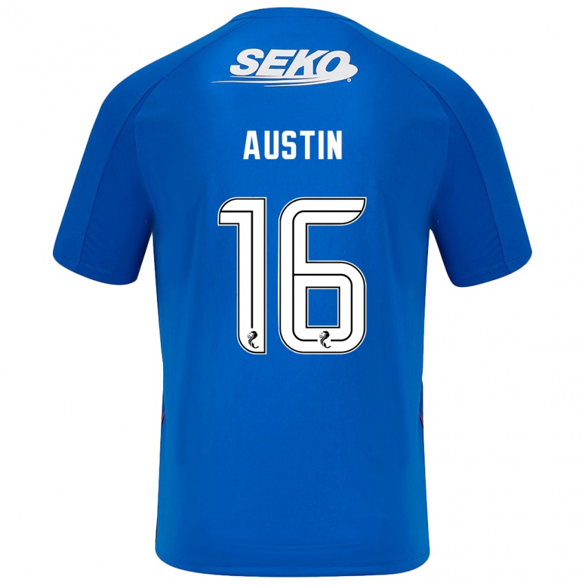 Herren Eilidh Austin #16 Dunkelblau Heimtrikot Trikot 2024/25 T-Shirt