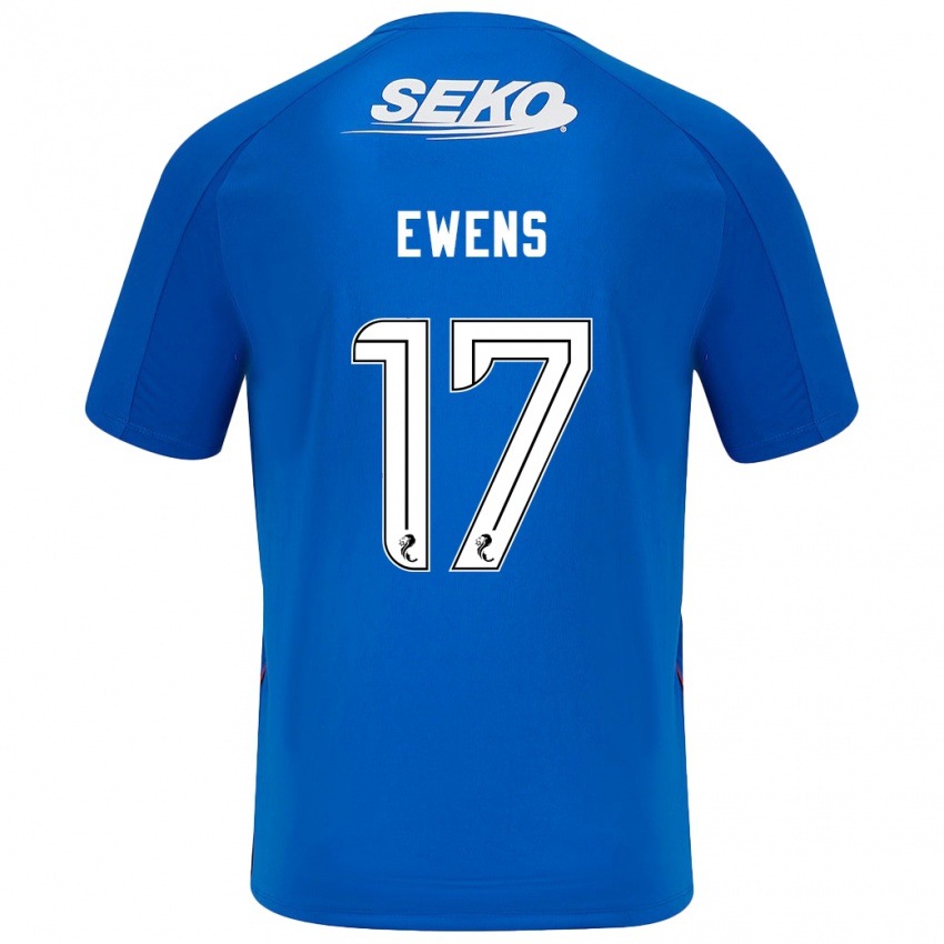 Herren Sarah Ewens #17 Dunkelblau Heimtrikot Trikot 2024/25 T-Shirt