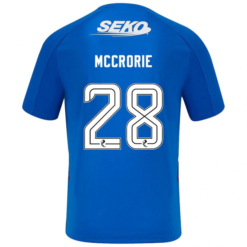 Herren Robby Mccrorie #28 Dunkelblau Heimtrikot Trikot 2024/25 T-Shirt