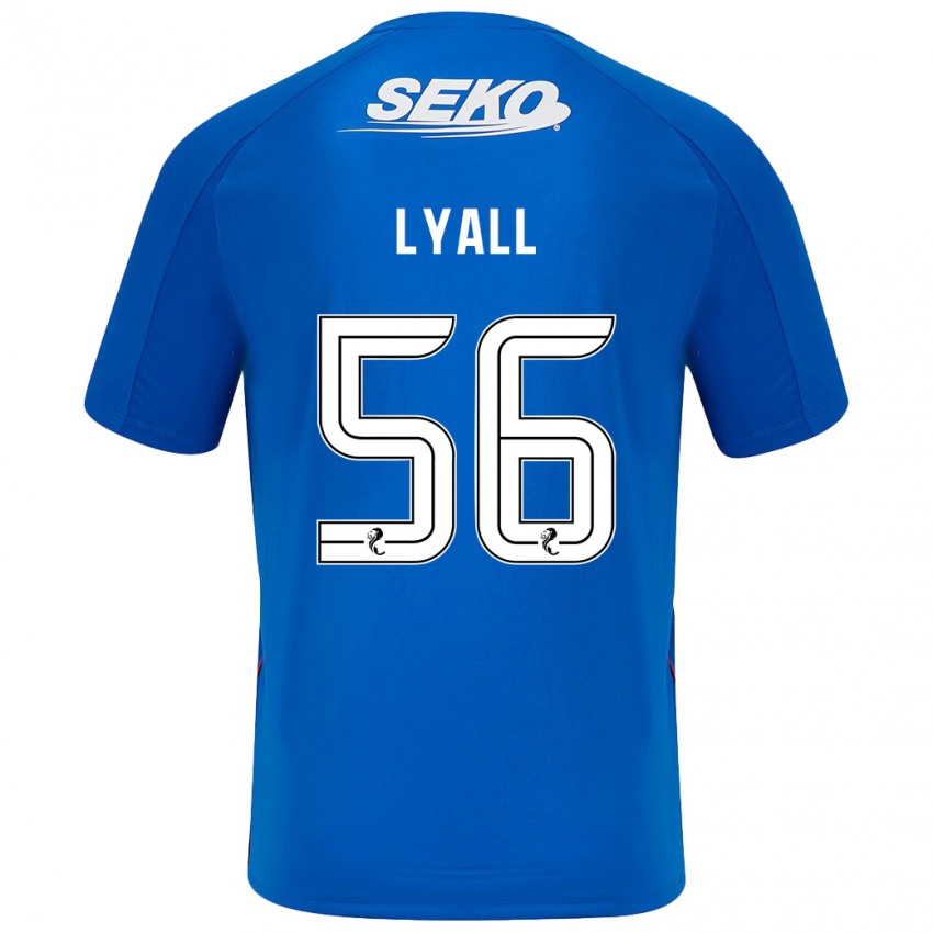 Herren Arron Lyall #56 Dunkelblau Heimtrikot Trikot 2024/25 T-Shirt