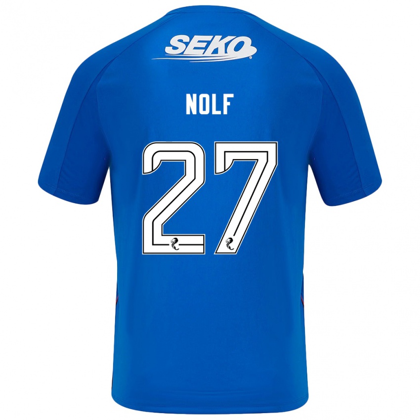 Herren Madeline Nolf #27 Dunkelblau Heimtrikot Trikot 2024/25 T-Shirt