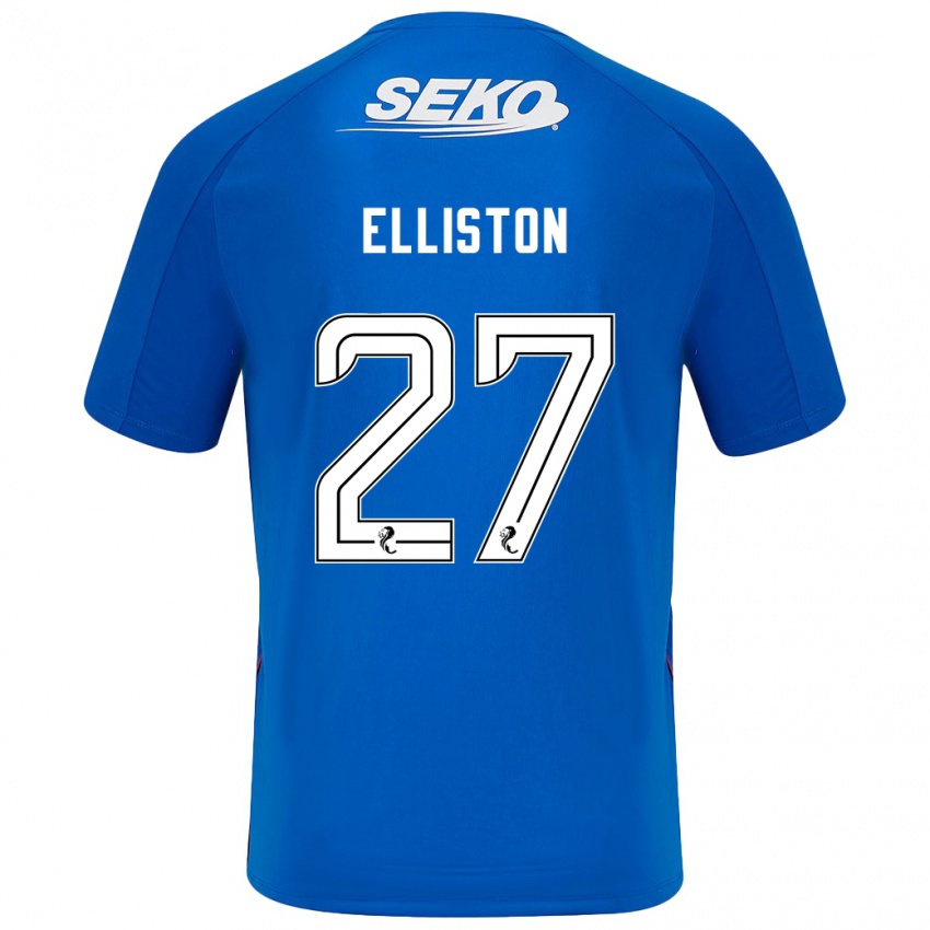 Herren Maddie Elliston #27 Dunkelblau Heimtrikot Trikot 2024/25 T-Shirt