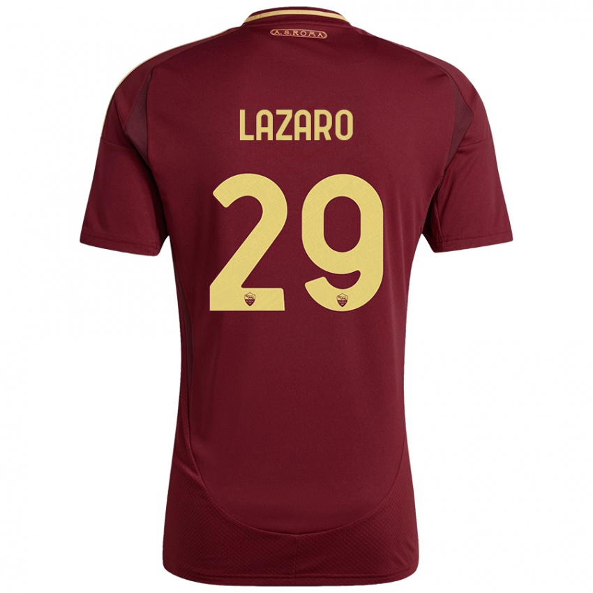 Herren Paloma Lazaro #29 Rot Braun Gold Heimtrikot Trikot 2024/25 T-Shirt