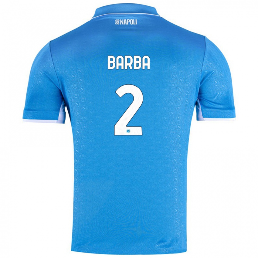 Herren Benedetto Barba #2 Himmelblau Heimtrikot Trikot 2024/25 T-Shirt