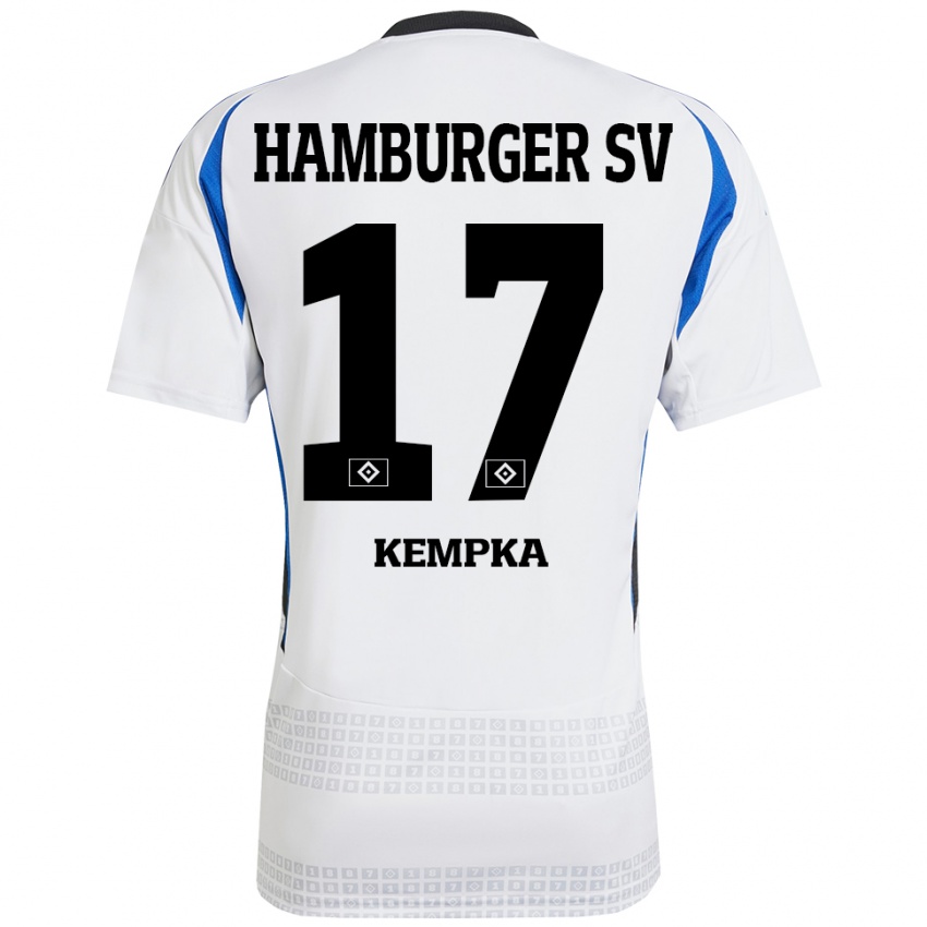 Herren Sylvana Kempka #17 Weiß Blau Heimtrikot Trikot 2024/25 T-Shirt