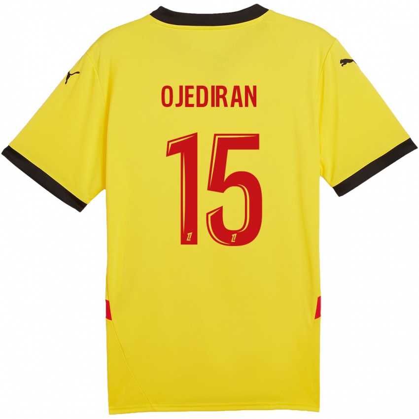 Herren Hamzat Ojediran #15 Gelb Rot Heimtrikot Trikot 2024/25 T-Shirt