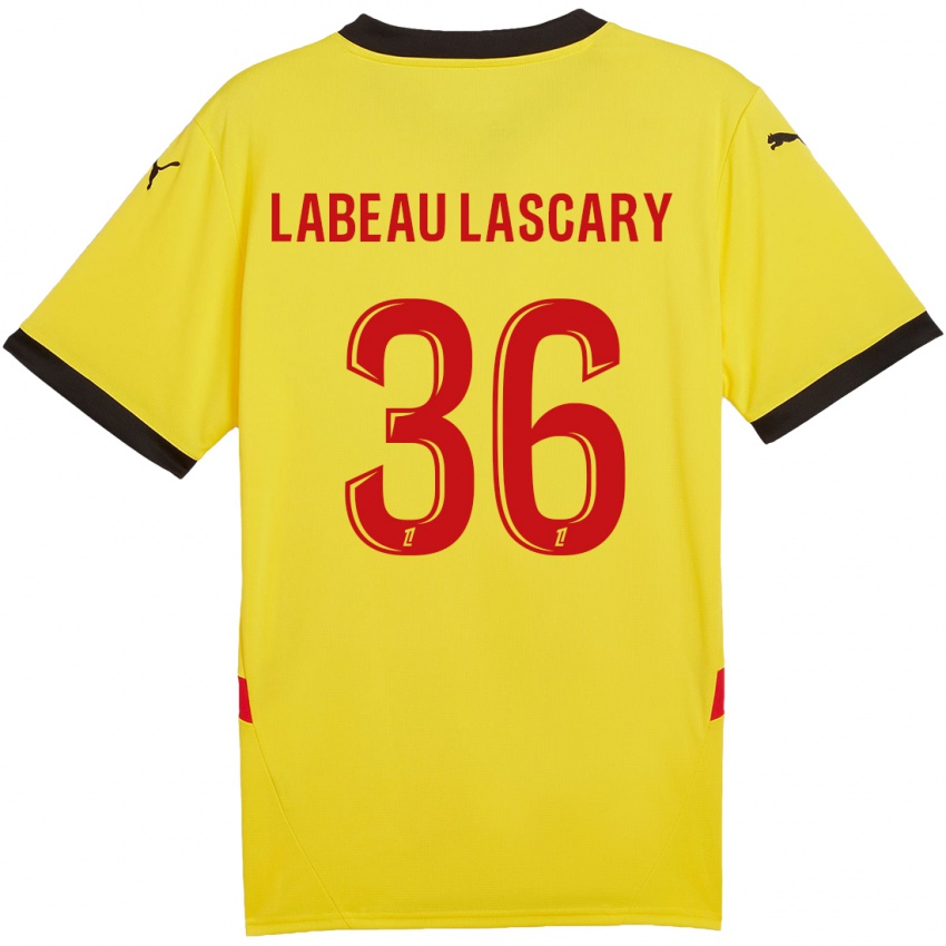 Herren Rémy Labeau Lascary #36 Gelb Rot Heimtrikot Trikot 2024/25 T-Shirt