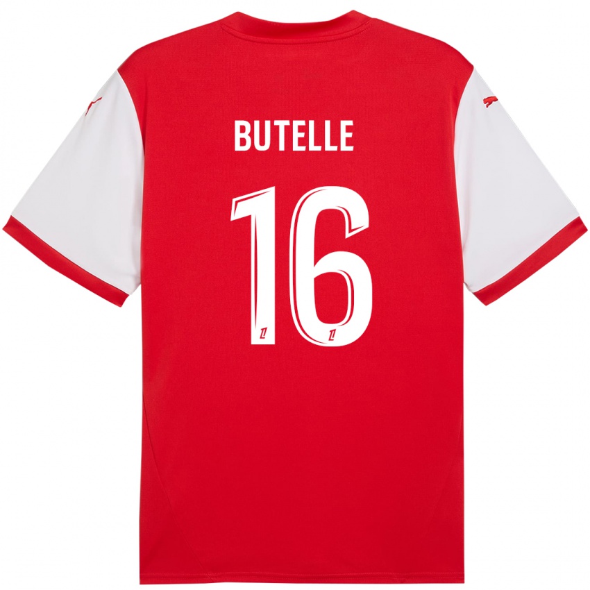 Herren Ludovic Butelle #16 Rot Weiß Heimtrikot Trikot 2024/25 T-Shirt