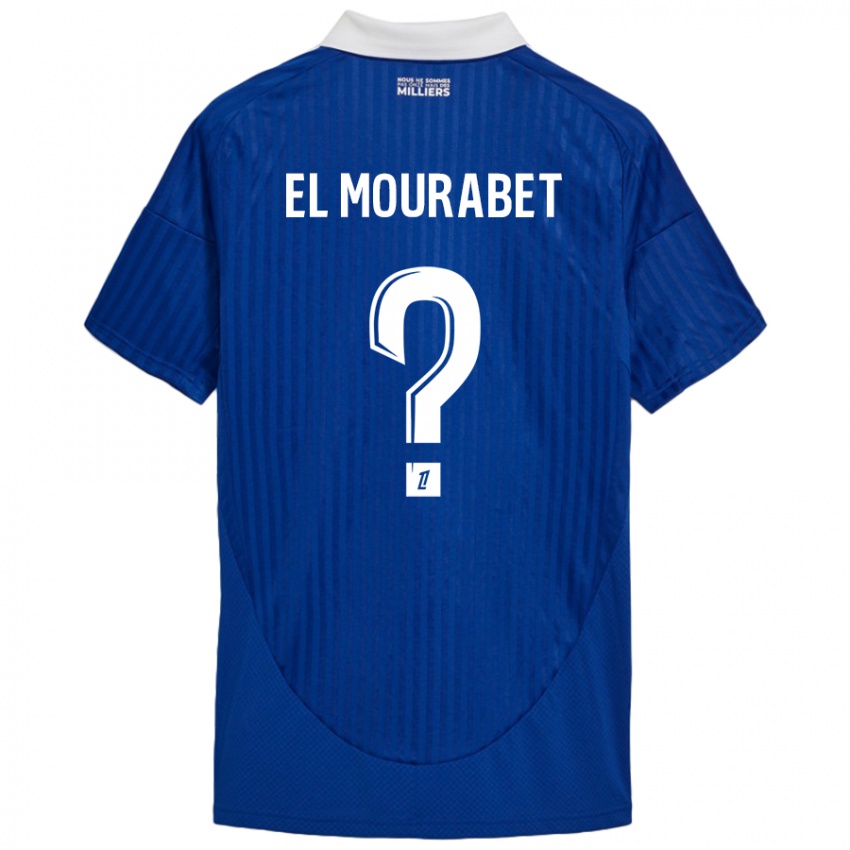 Herren Samir El Mourabet #0 Blau Weiß Heimtrikot Trikot 2024/25 T-Shirt