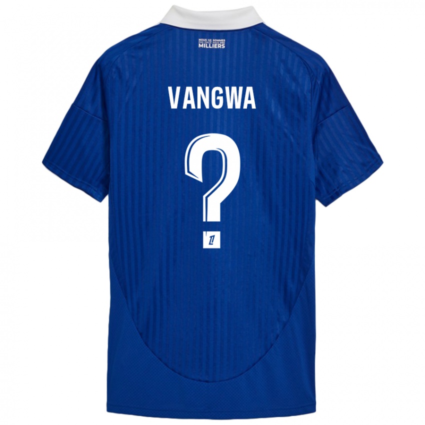 Herren Jilva Vangwa #0 Blau Weiß Heimtrikot Trikot 2024/25 T-Shirt