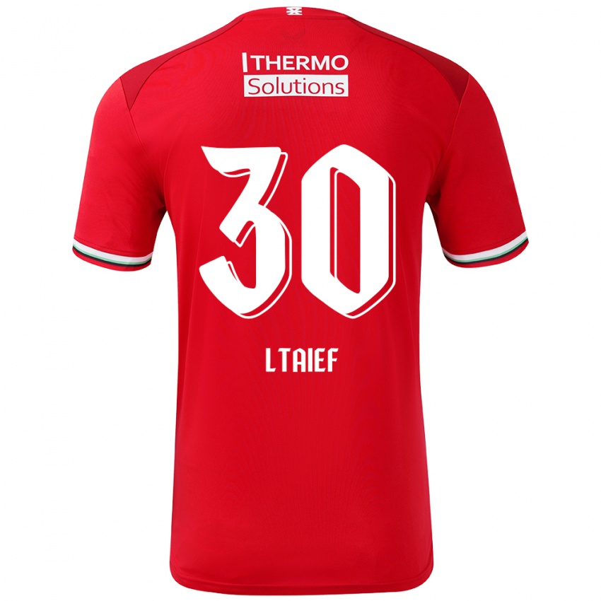 Herren Sayfallah Ltaief #30 Rot Weiß Heimtrikot Trikot 2024/25 T-Shirt