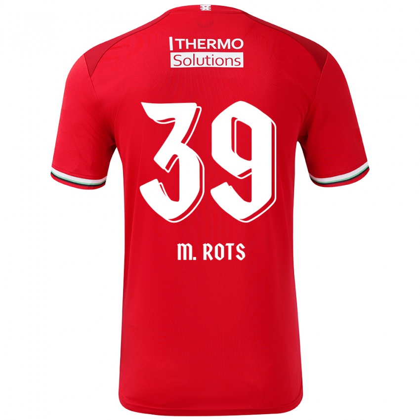 Herren Mats Rots #39 Rot Weiß Heimtrikot Trikot 2024/25 T-Shirt