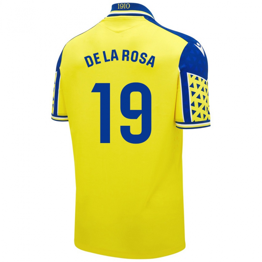 Herren José Antonio De La Rosa #19 Gelb Blau Heimtrikot Trikot 2024/25 T-Shirt