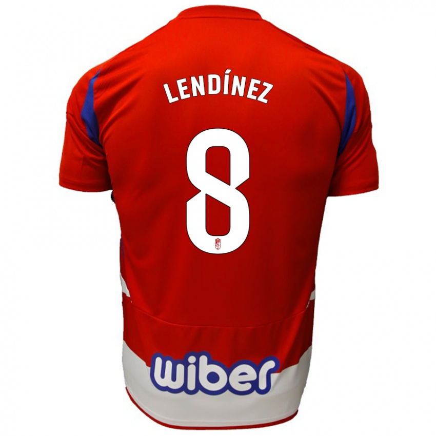 Herren Juanma Lendínez #8 Rot Weiß Blau Heimtrikot Trikot 2024/25 T-Shirt