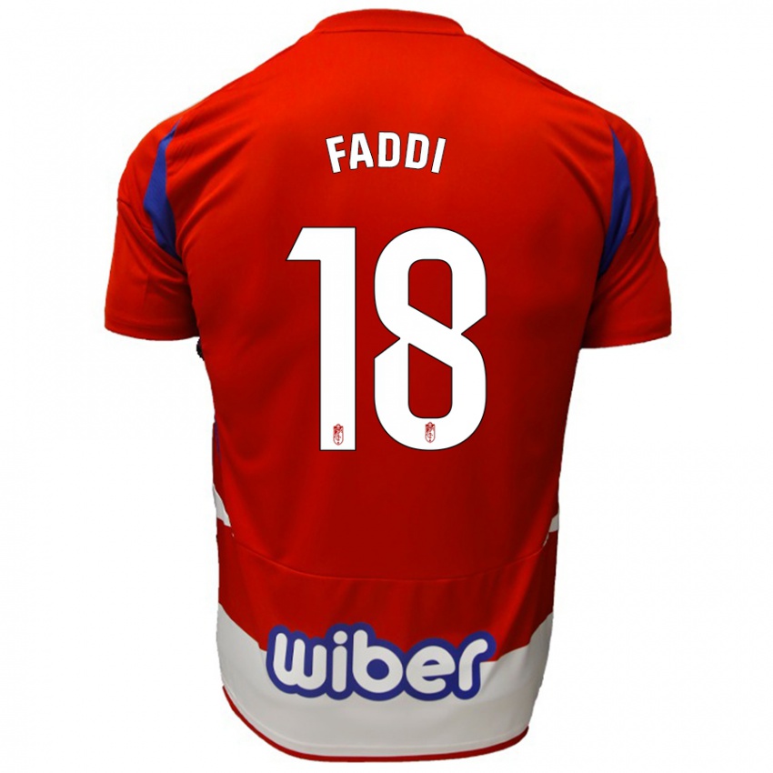 Herren Inés Faddi #18 Rot Weiß Blau Heimtrikot Trikot 2024/25 T-Shirt