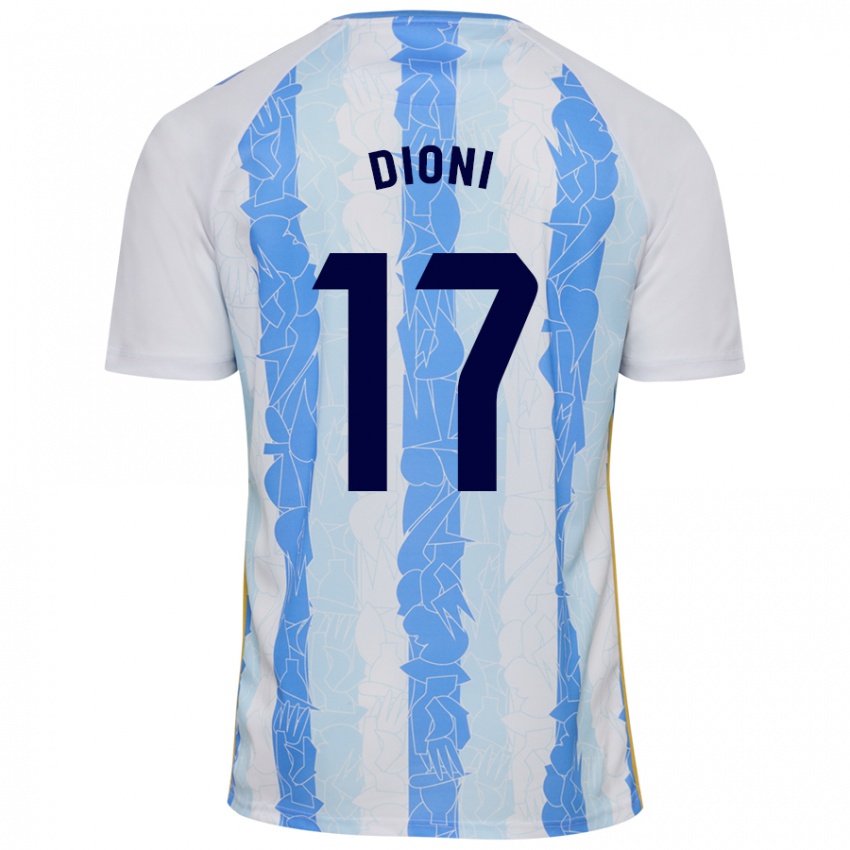 Herren Dioni #17 Weiß Blau Heimtrikot Trikot 2024/25 T-Shirt