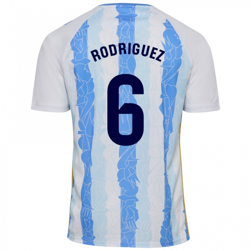 Herren Rafa Rodríguez #6 Weiß Blau Heimtrikot Trikot 2024/25 T-Shirt