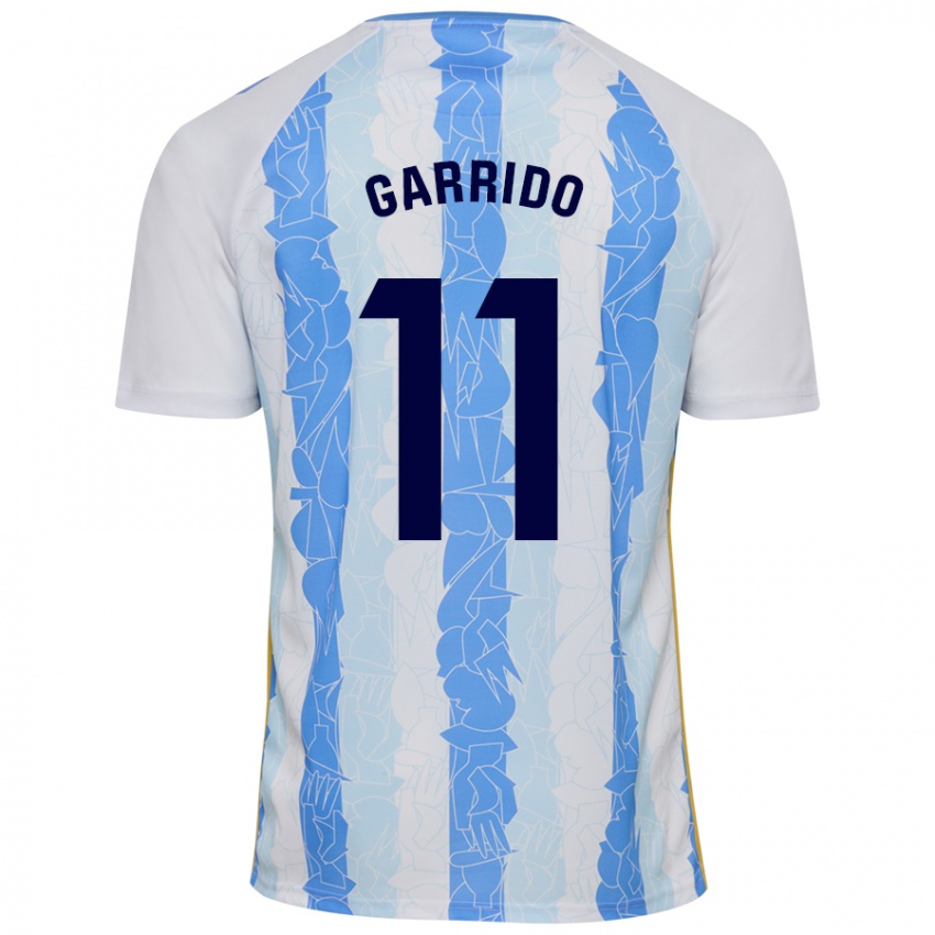 Herren Rafael Garrido #11 Weiß Blau Heimtrikot Trikot 2024/25 T-Shirt