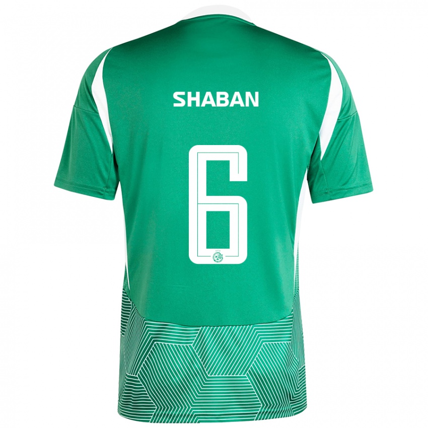 Herren Loay Shaban #6 Grün Weiß Heimtrikot Trikot 2024/25 T-Shirt