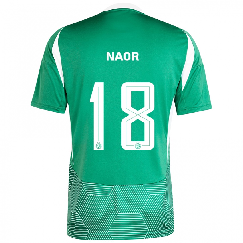 Herren Goni Naor #18 Grün Weiß Heimtrikot Trikot 2024/25 T-Shirt